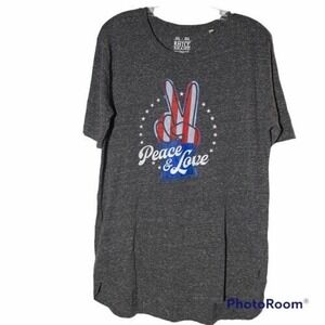 Royce Brand Peace & Love T-Shirt Heather Grey Small